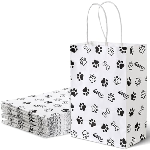 16-Pack Upright Paper Bags with Handles