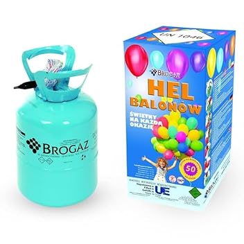 Ballongas BroGaz Helium Gasflasche 0,40 m³ für bis zu 50 Luftballons