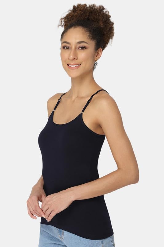 Image of Intimacy Cotton Camisole for Women with Adjustable Spaghetti Straps Comfortable Everyday Wear Camisole Slip for Women