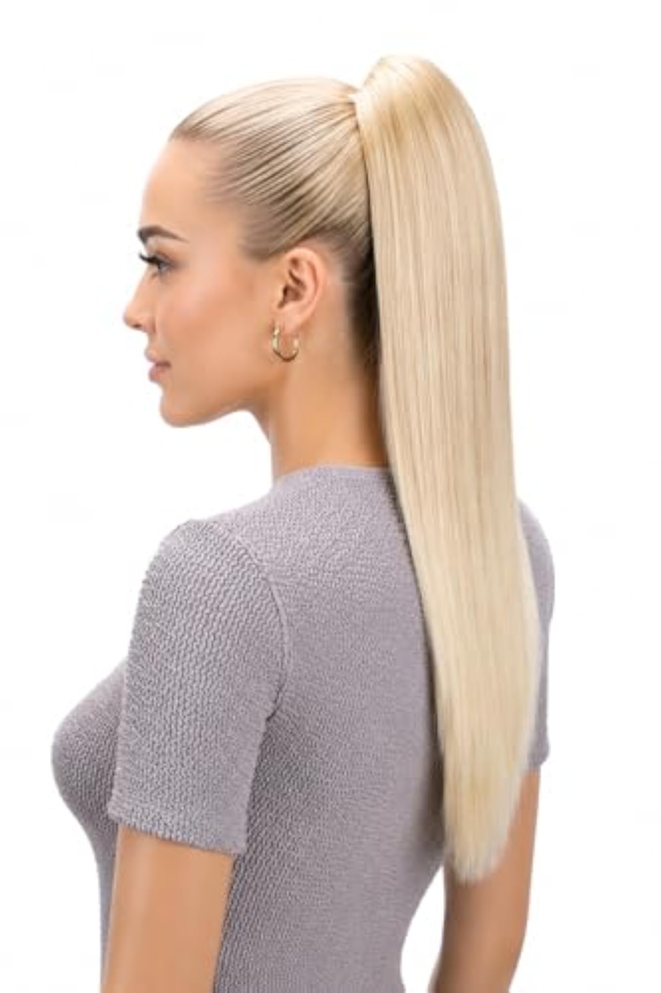 20" Clip On Ponytail Extension Hair Piece