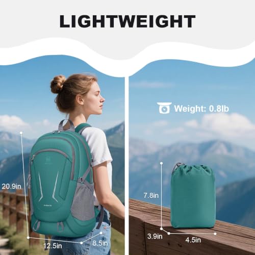Image of MIYCOO Backpack - Ultra Lightweight Packable Backpack for Travel Camping, Hiking Back Pack Waterproof Foldable Daypack for Men Women Green