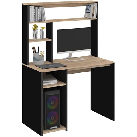 Bureau DAN Noir et Hêtre - IDMarket Cover