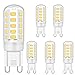 Price comparison product image Ugvmn G9 LED Bulb 5W Equivalent to 28W 33W 40W Halogen Bulbs, G9 Led Bulb Natural White 4000K, G9 Socket Led Lamp, No Flicker, Non Dimmable, 420LM, AC 220-240V,5 Pack