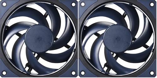Ventola per Case Cooler Master Mobius 120 - Design Ring Blade (PWM), Cuscinetto Dinamico ad Anello Ultra Resistente (max. 63,1 CFM, 2,69 mmH2O, 22,6 dBA), Telaio Air-Focus Smussato - Nero