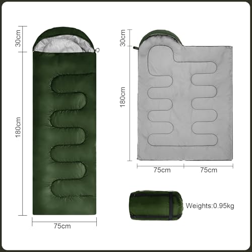 Envelope Bolsa de Dormir para Camping, cálida y fresca para adultos miniatura 4