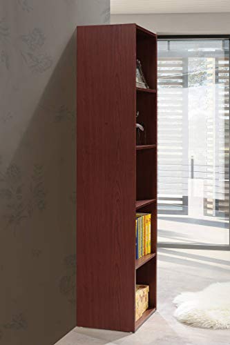 Hodedah 5 Shelf Bookcase and Office Organizer