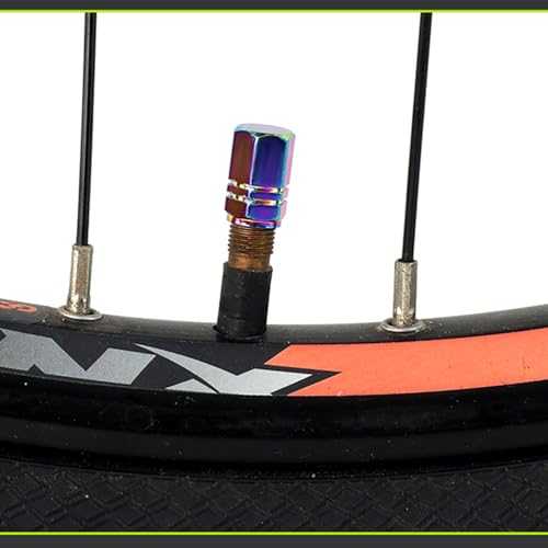 Capuchones para válvulas de neumáticos para bicicletas de aleación de aluminio 5 piezas diseño ligero alta dureza cubierta para ciclismo al aire libre miniatura 2