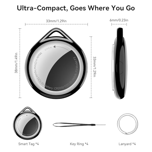 Fidesert Bluetooth Tracker 4-Pack (Apple Find My) — view 8