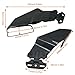 GTYKMY Motorcycle Mirrors Wing Rearview Mirror for Suzuki GSXR 600 750 GSX-R 1000 250R Moto Fairing Sportster Aerodynamics Side Mirrors (Pattern Black)