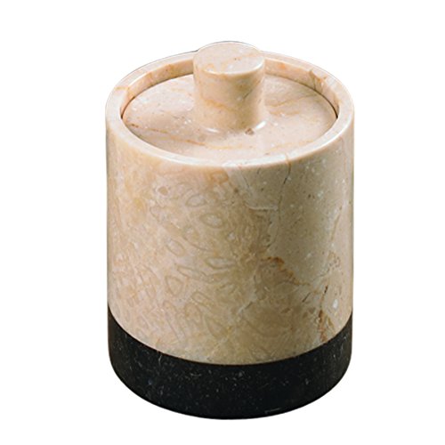 Creative Home Champagne And Gray Marble Inverary Banded Toothbrush Holder #TOP4
