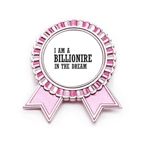 Broche rose M I Am A Millionaire In The Dream pour sublimer vos manteaux