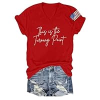 Kirk Charlie Shirt Turning Point USA Shirt Freedom t Shirts for Women This is The Turning Point USA Flag Merch Freedom America Flag Tshirt The Shooting of Charlie Top