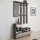 CALITAN Furniture Factory SP Z O.O. Eingangsmöbel Ken aus Laminat, Cobalt Grey und Cashmere