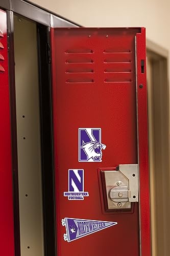 Image of Northwestern University 8ct Vinyl Large Deluxe Stickers Variety Pack - Laptop, Water Bottle, Scrapbooking, Tablet, Skateboard, Indoor /Outdoor - Set of 8