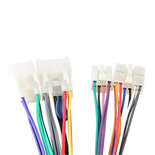 Red Wolf Stereo Harness For 1992-2019 Toyota, 2010-2019 Subaru Aftermarket Radio Wire Harness Female + Male Plug Connector Without Jbl System Add Subwoofer Amplifier #TOP4