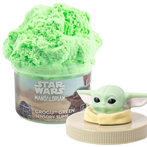 STAR WARS™ The Mandalorian Grogu Green Slime, 8oz Star Wars Slime & Merch, Pre-Made Slime, Party Favors for Kids, Perfect for Goodie Bags, Desk Toys
