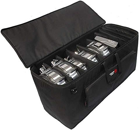 Gator Cases Large Electric Drum Kit Bag with Adjustable Velcro Divider System and Wheels; (GP-EKIT3616-BW)