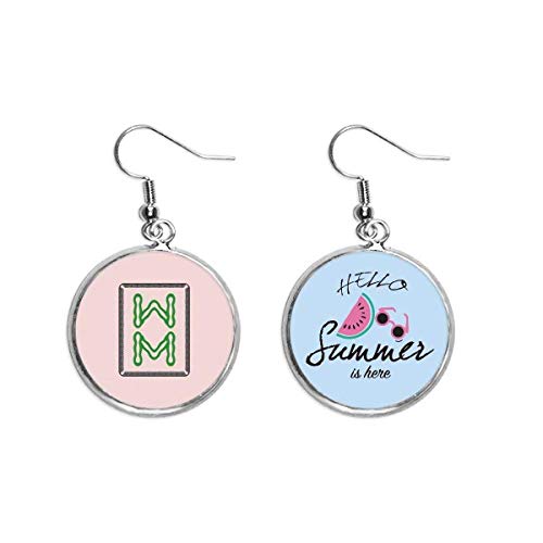 Pendientes de sandía estilo Mahjong Bamboo Bar 8 para tus citas de verano