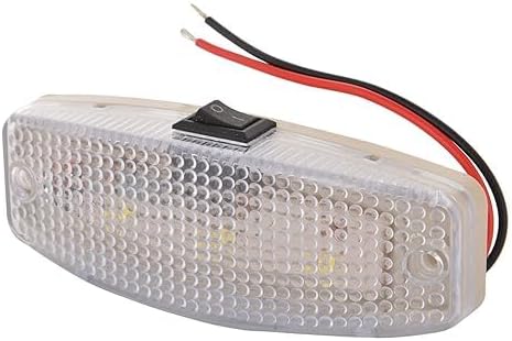 Super 2801 LED Cabin Light with Switch (12V) – Bright White Light for Cars, Trucks, and RVs, Energy-Efficient and Durable, Easy InstallatioN