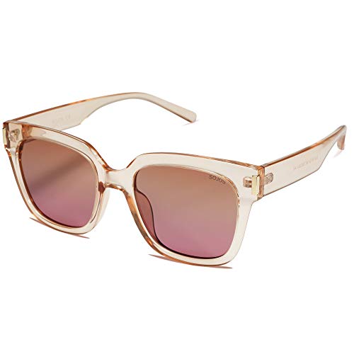 SOJOS Square Polarized Sunglasses with Gradient Lenses #TOP16