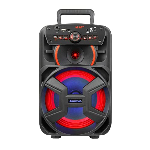 Amvox Caixa de Som Amplificada ACA 221 Gigante II - 220W RMS, Bluetooth, Rádio FM, USB, Preto glide