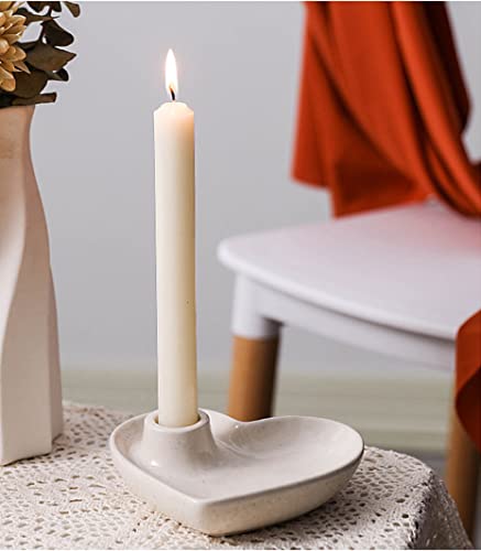 White Ceramic Heart-Shaped Incense Burner Holder For Palo Santo Stick, White Sage, Joss Sticks, Cone Incense, Candlesticks #TOP5