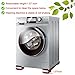2 Pack Heavy Duty Extensible Appliance Rollers, Adjustable Washing Machine Base Washer Dryer Pedestals Wheels, Easy Sliders Appliance Movers for Refrigerators, Dishwashers, Max Load 500KG (Silver)