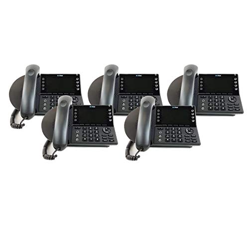 XBLUE Wireless QB2 Small Business Phone System Bundle with (6) IP9g VoIP Phones - Includes Auto Attendant, Voicemail, Remote Worker Extensions, Caller ID, Conference, Paging & Intercom