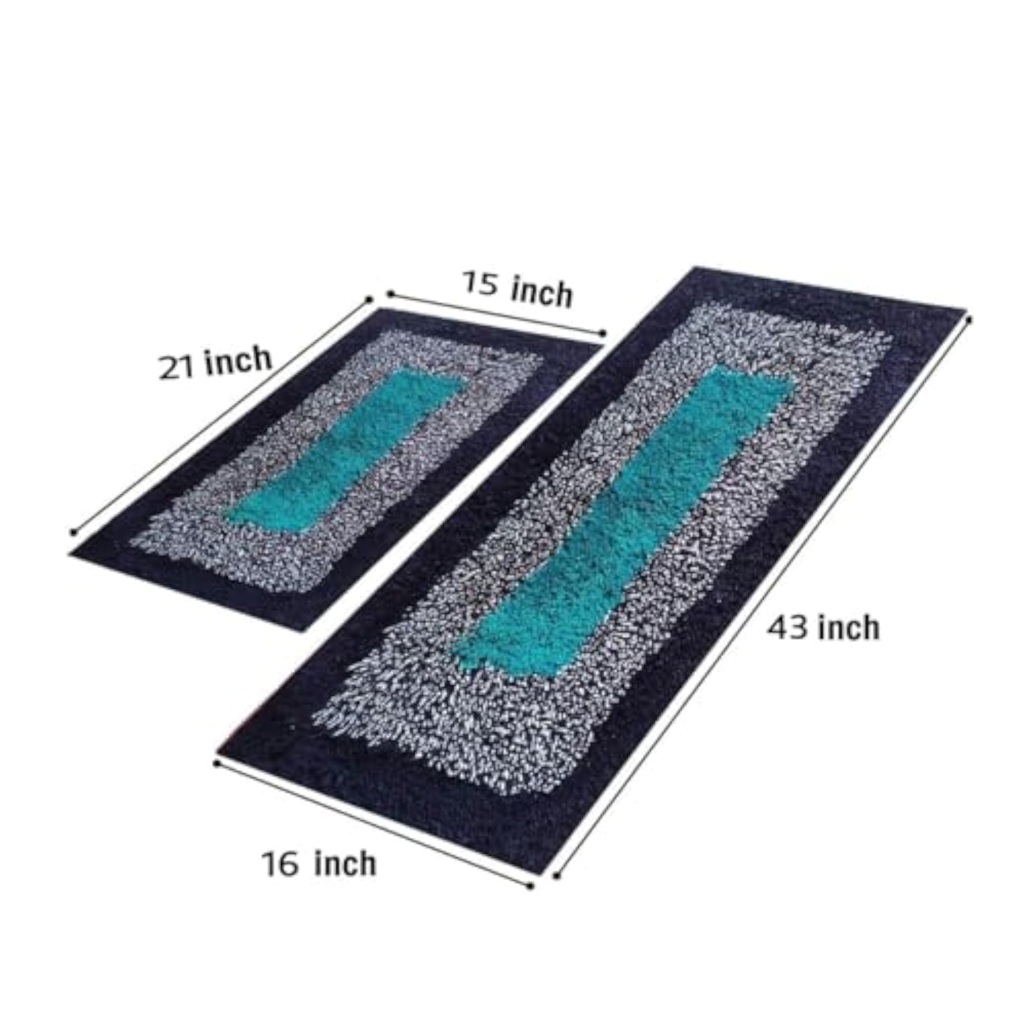 HOMLEX Kitchen Mat Set with Anti-Skid Backing