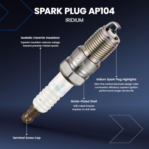 Image of 4 Ignition Coils Pack+4 Spark Plug Kit - Fix Misfires for Ford Escape /Focus /Transit Connect & Mercury Mariner & Mazda Tribute /3 (2.0L /2.3L L4) - Repl. FD505 /DG504 /AP104