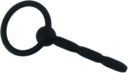 Enchufe de pene de silicona hueca y flexible