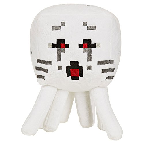 JINX Minecraft Ghast Plush Stuffed Toy, White, 13