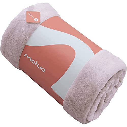 アクア ナイスデイ mofua モフア ハーフケット ペールローズ ピンク 大判ひざ掛け (140×100cm) 冬 Heatwarm 発熱 +2℃タイプ ブランケット しっかり あったか モフモフ プレミアムマイクロファイバー 洗える 60101490