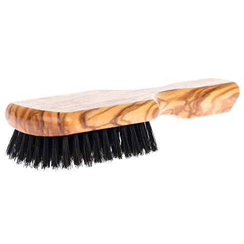 Fendrihan Small Men's Hairbrush Pure Boar Bristle With Real Olivewood Handle 6.75 Inches, Made In Germany #TOP6