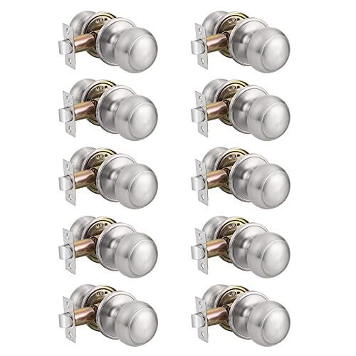 Review Probrico Hall and Closet Interior Door Knobs Handles Brushed Nickel Passage Door Knobs (10Pack) Review Probrico Hall and Closet Interior Door Knobs Handles Brushed Nickel Passage Door Knobs (10Pack)