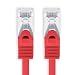 Produktbild 1aTTack.de 0,25m - rot - 1 Stück CAT.7 Netzwerkkabel Sftp (Rohkabel) Patchkabel (SET) 10000Mbit/s - 500 MHz konfektioniert mit 2 RJ45 Stecker Cat6a