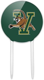 Acrylic University of Vermont Catamount Logo Cake Topper Party Decoration for Wedding Anniversary Birthday Graduation