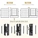 Dog Playpen,32/40/45 Inch Height in Heavy Duty, Folding Indoor Outdoor Anti-Rust Dog Exercise Fence, Portable Pet Playpen with Door for Large Medium Small Dogs and Pet (16 Panels, 32 Inch) Silver