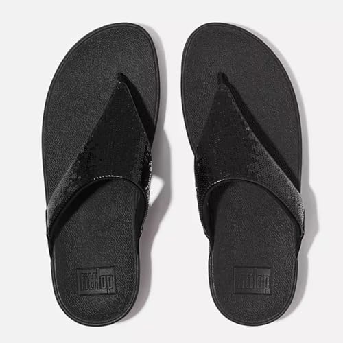 Image of FitFlop Women's, Lulu Sequin Thong Sandal