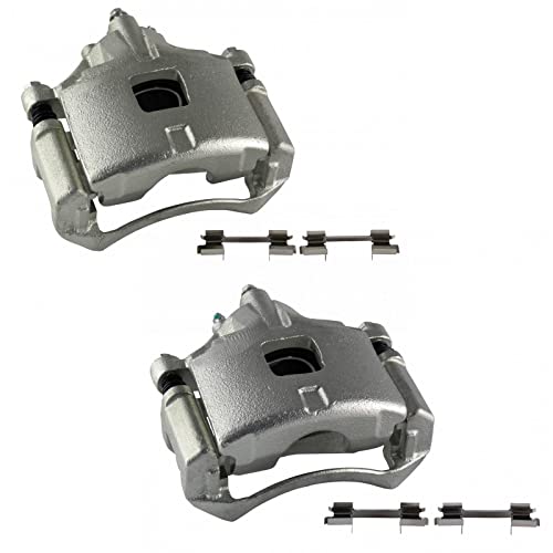 Image of TRQ Front Brake Caliper Set Compatible with 97-04 Buick 97-05 Cadillac 00-05 Chevrolet 97-03 Oldsmobile 00-03 Pontiac