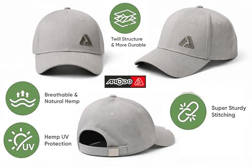 Image of Aprodo Adjustable Cap for Men & Women | Lightweight Breathable Unisex Hat for Sun Protection | for Workout, Travel, Outdoor Activities & Sports
