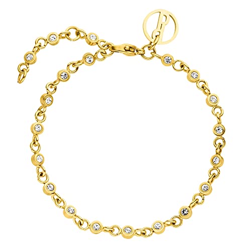 Purelei® Polite Bracelet – Elegant women's bracelet with gemstones – waterproof stainless steel jewelry – Adjustable length 6.3-7.48 inches – Fashion jewelry for your individual look