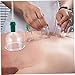 BEBEMOKO Cupping Kit for Massage Therapy Handheld Vacuum Suction Pump Set with Manual Pump Home Use Cupping Device for Pain Relief and Relaxation