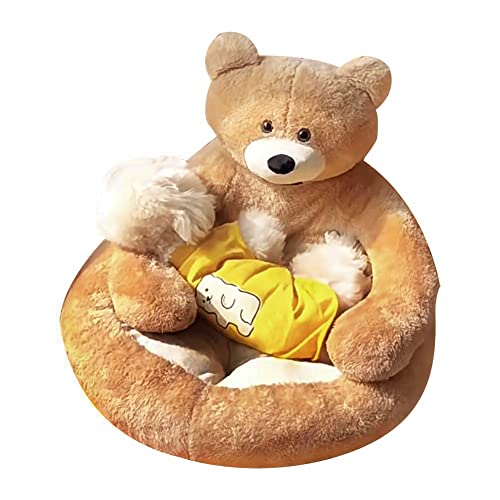 Cute Bear Hug Design Dog Cat Beds Plush Pet Beds ...