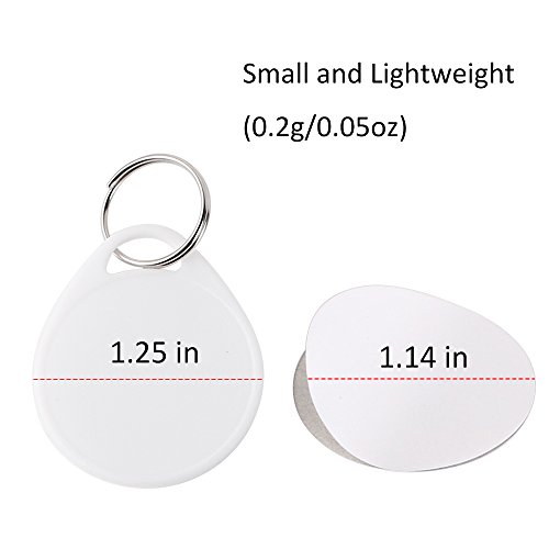 100Pcs Round Key Tags With Split Ring, Tough Plastic Key Tags 1.5 Inch White Key Tags Writable Key Identifiers Tags With 200 Pcs White Label Stickers #TOP1