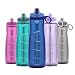 Pogo Tritan Water Bottle with Soft Straw, Blue, 40 Oz.