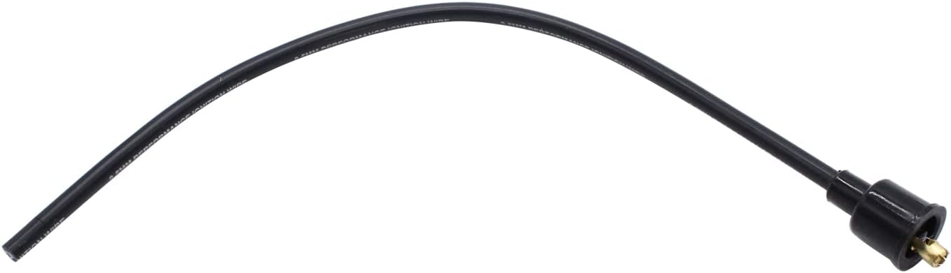 1 SET SHLPDFM Black Spark Plug Wires Spiral Core 8.5mm Straight Boots V8 W/ Looms