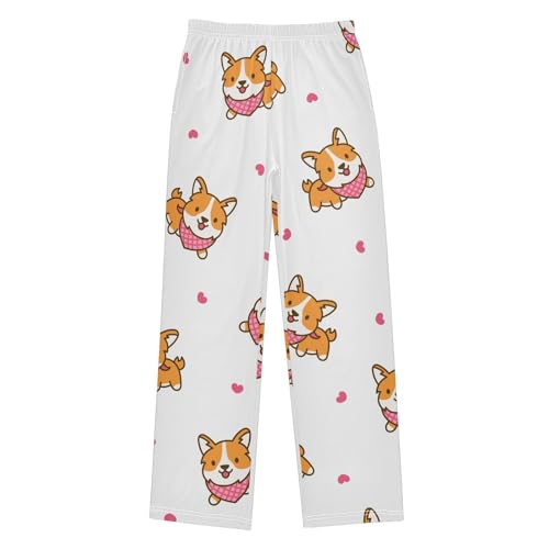 Bib Puppy Boys Pants Boys Athletic Pants Long Pant for Boywith Pockets Wide-Leg Size 6-14Y