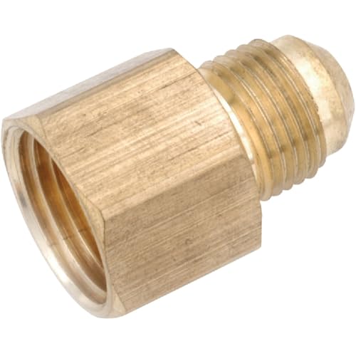 Anderson Metals 754046-0604 Pipe Fitting, Flare Connector, 3/8 x 1/4 In. FPT - Quantity 10