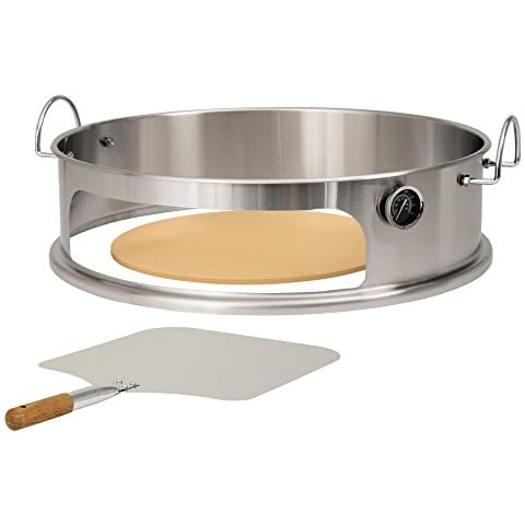 BBQ-Toro Edelstahl Pizza Element Ø 57 cm Kugelgrill Cover